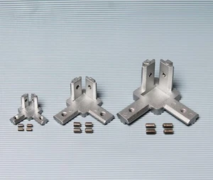 Conector de esquina conector de perfil 20mm / 30mm / 40mm ranura 6 / 8 perfil de aluminio - Imagen 1 de 5