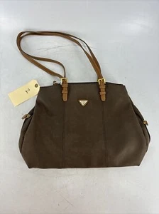 Boyt Womens Brown Jump Leather Adjustable Strap Zipper Pockets Tote Bag - Picture 1 of 9