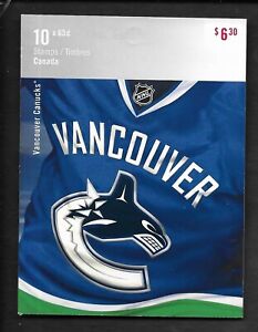 pk82693:Stamps-Canada #BK548 NHL Vancouver Canucks 10 x 63 cent Booklet -MNH