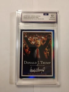 DONALD TRUMP 45th MAGA Victory Card Graded GEM MINT 10 USA SELLER🚩 - Picture 1 of 2