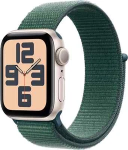 Apple Watch SE 2 40mm Starlight Aluminum - Lake Green Sport Loop MXEH3LL/A - Picture 1 of 2