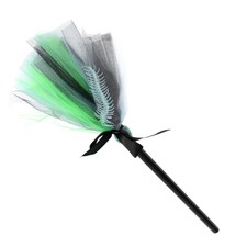 1Pc Prop Witch Broom Masquerade Broom Ornament Costume Show Prop