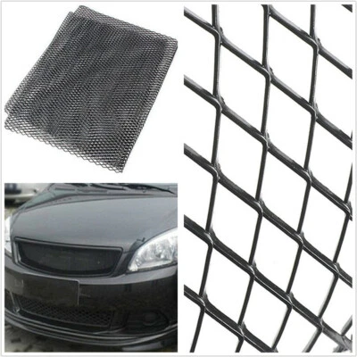 Red de rejilla universal de aluminio negro para carreras de automóviles de 3 mm * 6 mm de malla 100 cm * 30 cm Foto 1 de 4