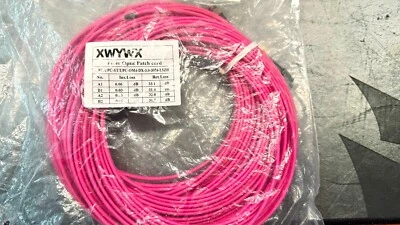 30M FC/UPC - ST/UPC OM4 Multimode 3.0mm Fiber Optic Patch Cable | XWYWX - Image 1 of 4