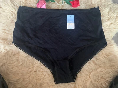 SIMPLY BASIC MUJER CALZONCILLO ROPA INTERIOR TALLA 9 NUEVO CON ETIQUETAS Bragas Algodón Negro Foto 1 de 4
