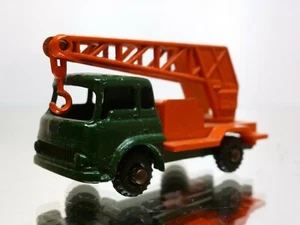 A BUDGIE MODEL 22 BEDFORD CRANE LORRY - GREEN + ORANGE - GOOD CONDITION - 494 - Imagen 1 de 6