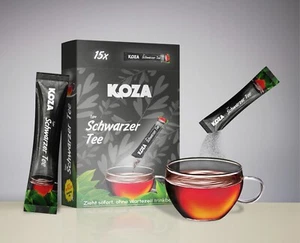 Koza mit echten Teeblättern Instand Löslicher Schwarzer Tee in Stick 1x 15 Stick - Bild 1 von 1