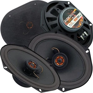 2x Audiobank 5x7 / 6x8 in 650 Watt Power 2-Way Car Audio Stereo Coaxial Speaker - Picture 1 of 6