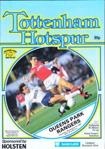 Tottenham Hotspur V 1987/88 Queens Park Rangers 14-11-1987 División 1 - Imagen 1 de 1