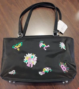 Bolso de Mano Bordado Mardi Gras Carnaval Negro con Cartera a Juego 14 x 8 - Imagen 1 de 22
