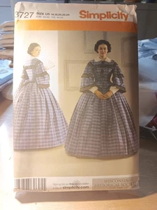 Simplicity Pattern 3727 Historical Dress Sz 16-24 Uncut - Picture 1 of 2