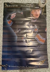 PÓSTER Jaromir Jagr Washington Capitals Vintage 2001 Costacos 22x34 - Imagen 1 de 6