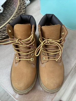 Talla 1 0 Niño Timberland Premium Bota Impermeable Trigo Nubuck (TB012809 713) Foto 1 de 4