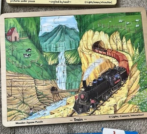 Melissa & Doug Wooden 48 PC Jigsaw Puzzles Train #107 - Picture 1 of 2