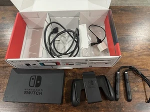 Nintendo Switch BOX ONLY w Insert Packaging + Accessories Video Game Empty Box - Picture 1 of 10