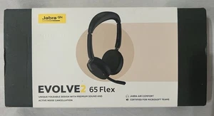 Jabra Evolve2 65 Flex Wireless Stereo Headset, Bluetooth Noise Cancelling - Picture 1 of 2
