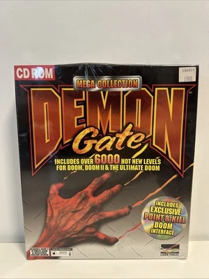 DOOM Demon Gate Mega Collection Add-on BIG BOX (PC 1995) FACTORY SEALED! RARE! - Image 1 of 4