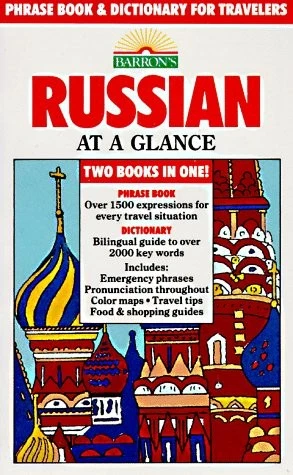 RUSSIAN AT A GLANCE: PHRASE BOOK AND DICTIONARY FOR By Thomas R. Beyer **Mint** - Image 1 of 1