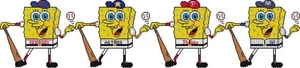 PUNTO DE CRUZ + PATRÓN ARTESANAL Bob Esponja Medias Rojas Astros NY Phillies MLB Elige Uno - Imagen 1 de 20