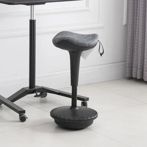 Lift Wobble Stool Standing Chair with a 360° Swivel & Tilt, Grey - Picture 1 of 11