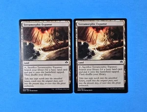 2x Terramorphic Expanse Duel Decks Speed vs Cunning Mtg Magic Card Land Mana 74 - Picture 1 of 2