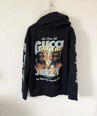 Gucci Mane verzuz Jeezy promo hip-hop streetwear pullover hoodie - Image 1 of 4