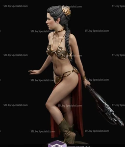 Star Wars Princesa Leia Esclava V2! ¡Impreso en 3D personalizable! ¡Pintado o sin pintar! - Imagen 1 de 8