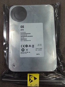 Seagate Exos X20 20TB 7.2K SATA 3.5" Enterprise HDD Low Hours - 3DJ103-899 - Picture 1 of 2