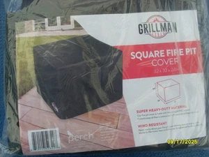 Grillman Quadratische Feuerstellenabdeckung 32"x32"x24" - Schwerlast Outdoor Schutz - Neu - Bild 1 von 1