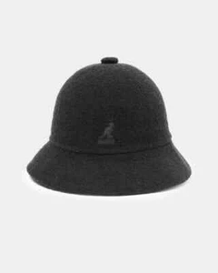 Kangol Classic All Black Bermuda Casual Bucket Hat New Size small - Picture 1 of 10