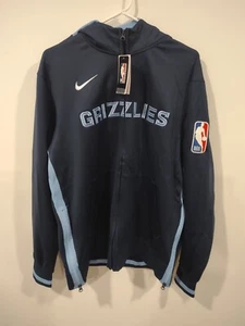 Nike Memphis Grizzlies Authentic Showtime Performance Kapuzenpullover mit Reißverschluss ~ Herren L - Bild 1 von 17