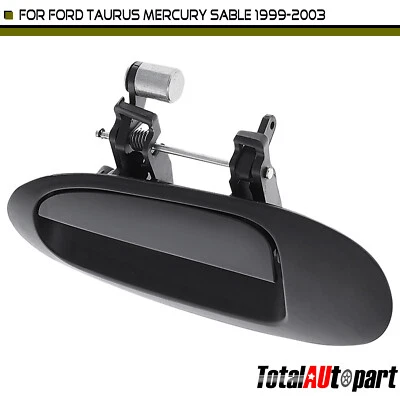 Manija de puerta exterior negra para conductor trasero Ford Taurus Mercury Sable 1996-2003 Foto 1 de 4