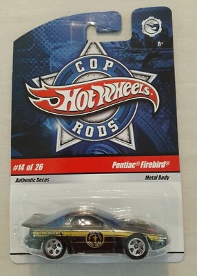 Varillas de policía Hot Wheels Pontiac Firebird #14  Foto 1 de 4