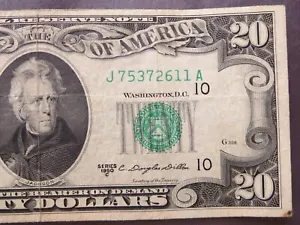 $20 1950 c federal reserve note 22-051 - Picture 1 of 3