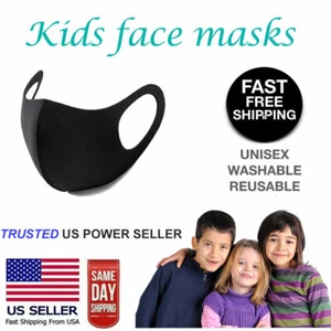 Boys Girls Kids Child Unisex Face Mask Reusable Washable Cover Masks Cloth Kid - Picture 1 of 3