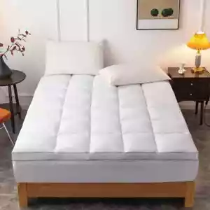 Extra Thick Mattress Pad Cooling Matress Topper Pillowtop Deep Pocket Bed Cover - Picture 1 of 13