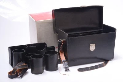 ✅ LARGE LEICA M LEATHER SYSTEM HARD CASE W/ INSERT, STRAP, KEY, MAKERS BOX. - Image 1 of 4