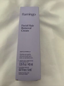 Flamingo crema depilazione viso donna 1,35 oz/siero calmante 0,17 oz/instr - Foto 1 di 8