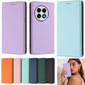 Custodia portafoglio magnetica flip telefono in pelle per OnePlus 13 13R 12 12R Nord 4 3 - Foto 1 di 120