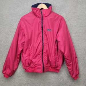 Patagonia Fleece Lined Windbreaker Jacket Purple Pink Youth Size 13/14 - Picture 1 of 12