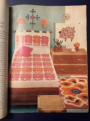 McCall's Needlework Crafts Magazine Spring Summer 1970 Retro Fashion Boho Decor - Image 1 of 4