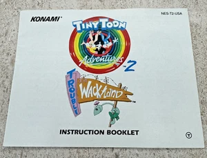 Tiny Toon Adventures 2 - Trouble in Wackyland (Nintendo NES) Manual ONLY - Picture 1 of 5