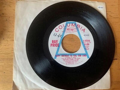 45  PROMO Ray Price "Happy Birthday To You Our Lord /Jingle Bells" COLUMBIA NM - Image 1 of 4