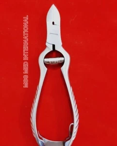 Alicates de uñas profesionales para dedos de los pies, pinzas para uñas encarnadas resorte de barril acero de 11,5 cm - Imagen 1 de 4