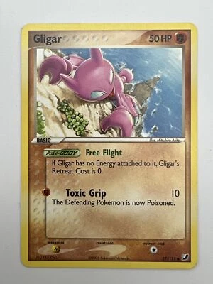 Gligar 57/115 - Pokemon Card - EX Unseen Forces Common - G - Image 1 of 2