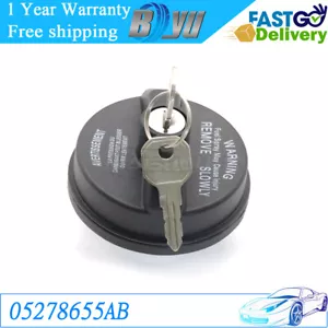 05278655AB New Locking Gas Fuel Cap For Chrysler Jeep Dodge Ram 2001-2021 - Picture 1 of 12