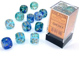 Chessex Nebula: 12D6 Oceanic/Gold Luminary New - Picture 1 of 1