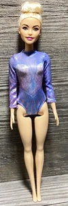 Career Barbie Rhythmic Gymnast Doll Purple Gymnastics Leotard 2015 Toy - Picture 1 of 13