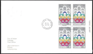 Canada #623 LRpb "Olympic Symbols" Brand New 1973 Block Issue - Picture 1 of 2