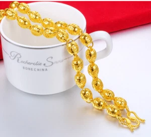 Collar 3D Boutique Proverbs23K 24K TAILANDÉS BAHT ORO GP 24 pulgadas/87 g - Imagen 1 de 5